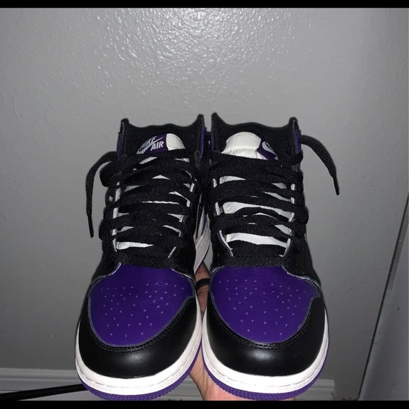 Jordan 1 purple court - Picture 2 of 10